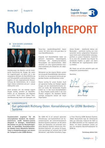 Oktober 2007 - Rudolph Logistik Gruppe