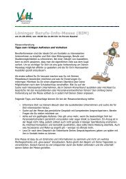 Löninger Berufs-Info-Messe (BIM) - Verkehrsverein Löningen im ...