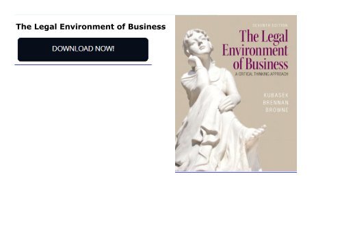 The Legal Environment of Business