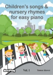 Children s songs   nursery rhymes for easy piano. Vol 1.: Volume 1