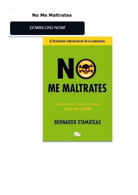 No Me Maltrates