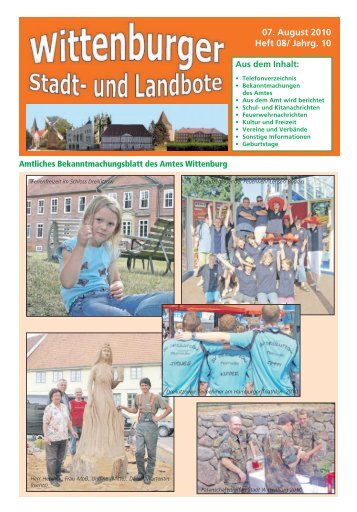 07. August 2010 Heft 08/ Jahrg. 10 - Landkreis Ludwigslust