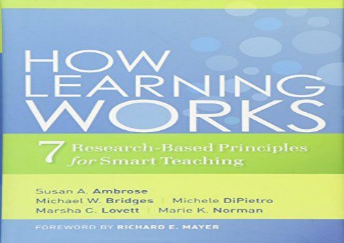 9780470484104 0470484101 Seven Research-Based Principles for Smart Teaching 1st Edition-Hardcover How Learning Works