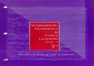 Harmony and Voice Leading: Workbook: 1
