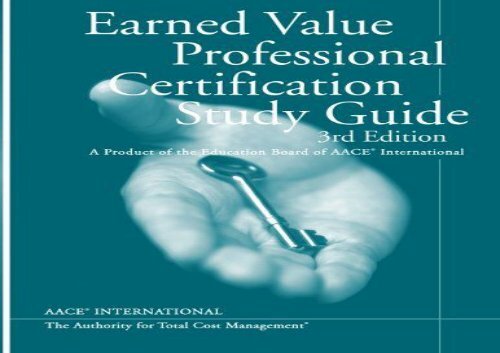 Earned Value Professional Certification Study Guide Third Edition