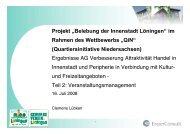 Projekt „Belebung der Innenstadt Löningen“ im Rahmen des ...