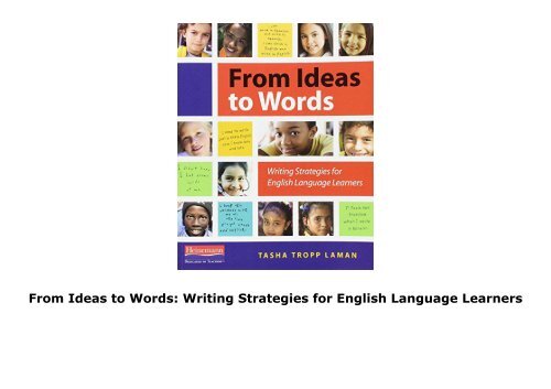 From Ideas to Words: Writing Strategies for English Language Learners