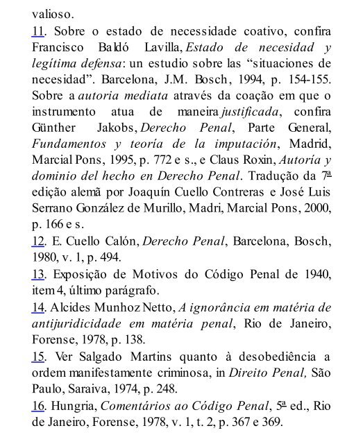 BITENCOURT, Cézar Roberto. Tratado de Direito Penal - Parte Geral