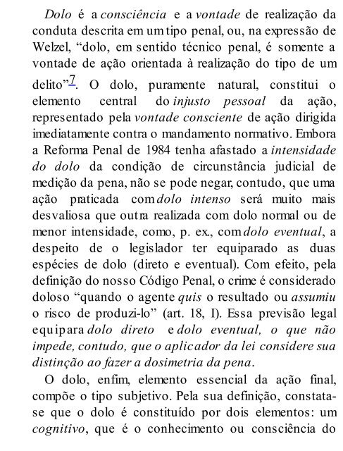 BITENCOURT, Cézar Roberto. Tratado de Direito Penal - Parte Geral