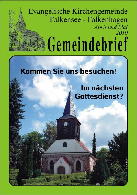 Gemeindebrief - Ev. Kirchengemeinde Falkensee-Falkenhagen