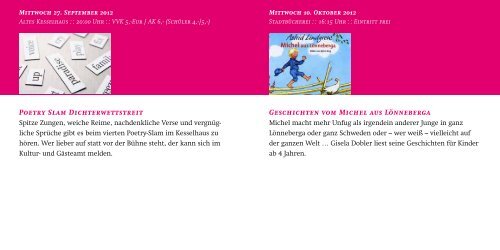 programm 2012 literaturpass - Lindenberg