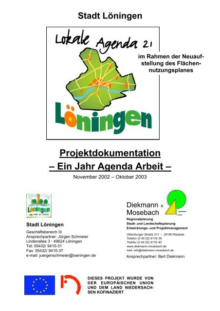 Projektdokumentation – Ein Jahr Agenda Arbeit – - Stadt Löningen