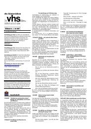 vhs Güntersleben - Gemeinde Güntersleben