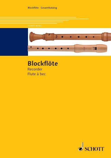 Blockflöte - Schott Music