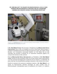 Dr Dieb Maloof realiza exéresis de cavernoma cerebeloso gigante guiado por neuroecodoppler