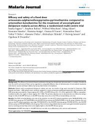 Efficacy and safety of a fixed dose artesunate ...