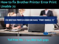 How to fix Brother Printer Error Print Unable 72|448000465291