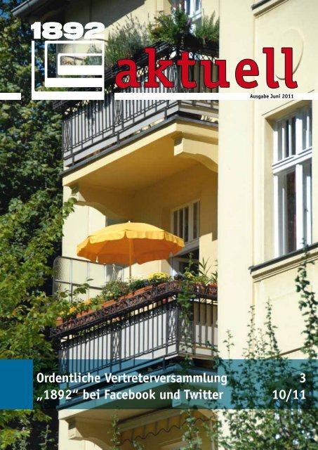 Ordentliche Vertreterversammlung - Berliner Bau- und ...