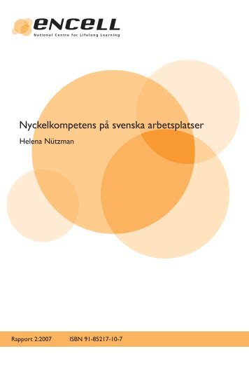 Nyckelkompetens på svenska arbetsplatser - Vinnova