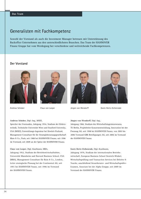 Broschüre deutsch - Hannover Finanz Austria