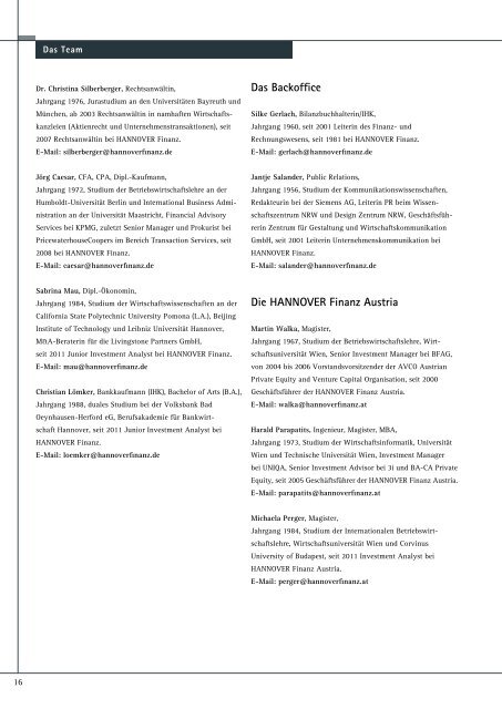 Broschüre deutsch - Hannover Finanz Austria