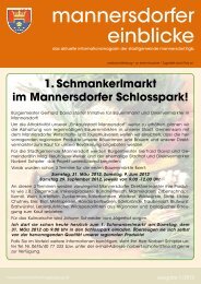 mannersdorfer einblicke - Mannersdorf am Leithagebirge