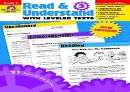 Read   Understand with Leveled Texts, Grade 3