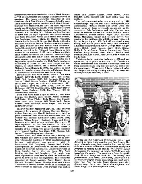 Anamosa - A Reminiscence 1838 - 1988