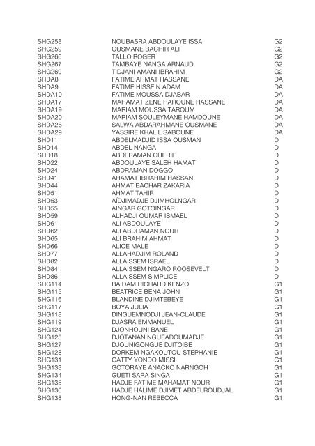 RESULTAT BAC 2017