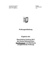 Prüfungsmitteilung Ergebnis der Überörtliche Prüfung 2011 der ...