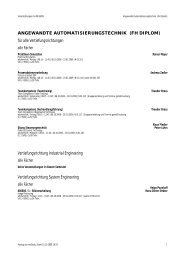 ANGEWANDTE AUTOMATISIERUNGSTECHNIK (FH DIPLOM) - AStA