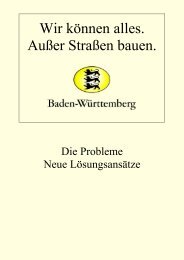 Wir können alles. Außer Straßen bauen. Baden-Württemberg.