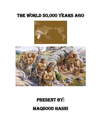 The World 50,000 Years Ago