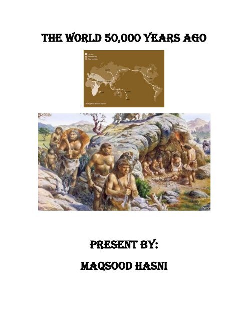 The World 50,000 Years Ago