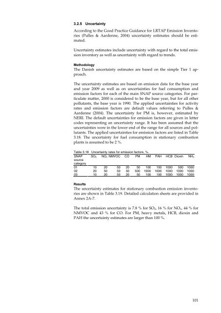 Annual Danish informative inventory report to UNECE. Emission ...