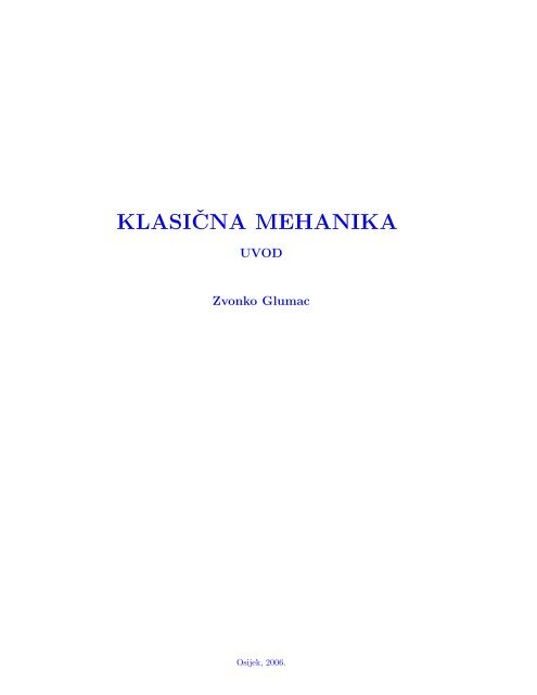 KlasiÃ„Âna mehanika