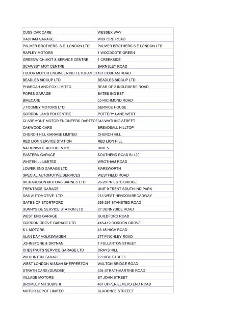 FOI Request - Department for Transport