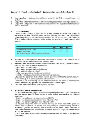 Toetsboek 8 Samenwerken en onderhandelen vwo (deel 2)