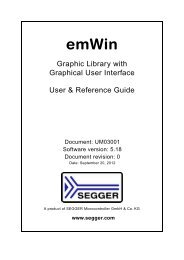 emWin - SEGGER Microcontroller