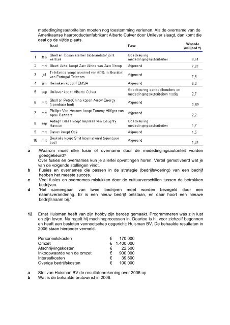 Toetsboek hoofdstuk 11 Risico en informatie vwo deel 2