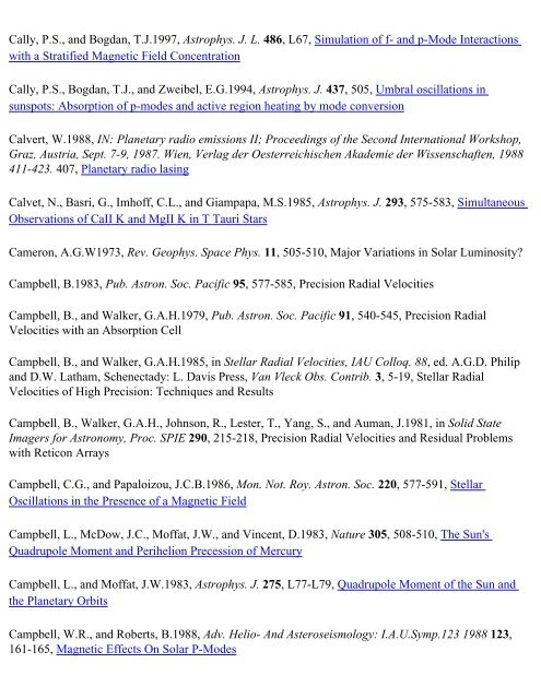 Aballe Villero, M.A., Garcia De La Rosa,  J.I. - GONG - National Solar ...