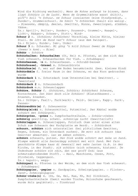 Wörterbuch der Westmünsterländischen Mundart - Kreis Borken