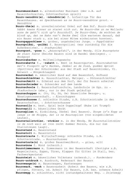 Wörterbuch der Westmünsterländischen Mundart - Kreis Borken