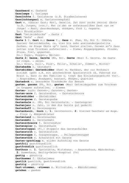 Wörterbuch der Westmünsterländischen Mundart - Kreis Borken