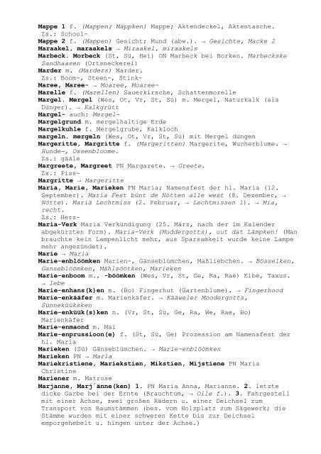 Wörterbuch der Westmünsterländischen Mundart - Kreis Borken