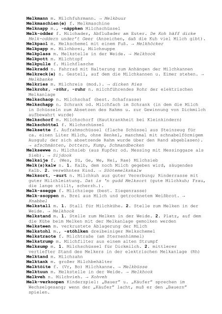 Wörterbuch der Westmünsterländischen Mundart - Kreis Borken