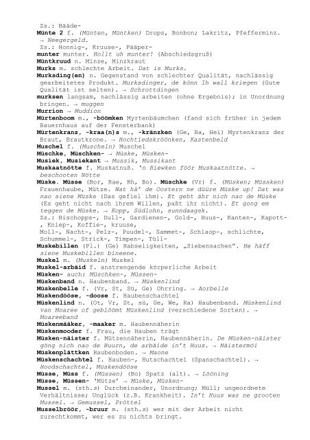 Wörterbuch der Westmünsterländischen Mundart - Kreis Borken