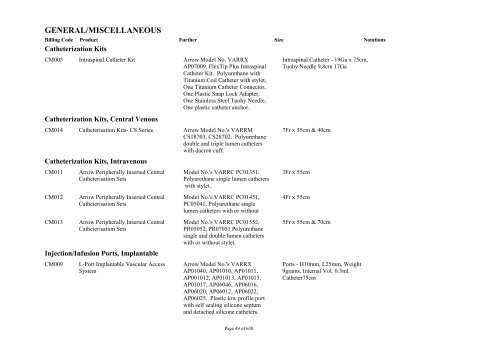 Schedule 5 - Appendix A - Surgically Implanted Prostheses