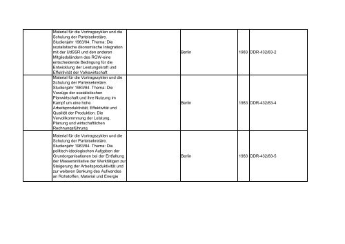 Bibliotheksbestand: September 2011 - Landesbeauftragte für ...