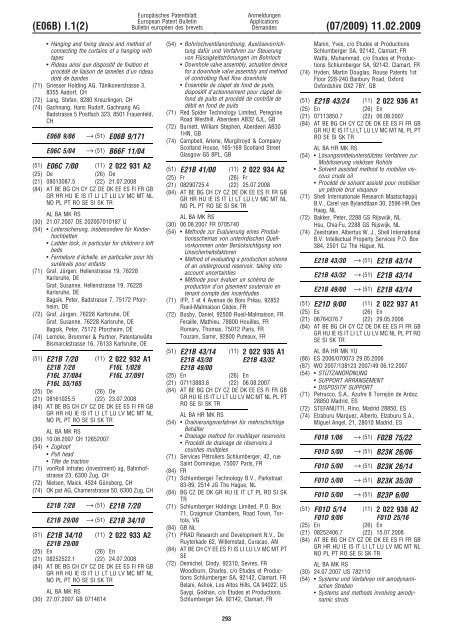 Bulletin 2009/07 - European Patent Office